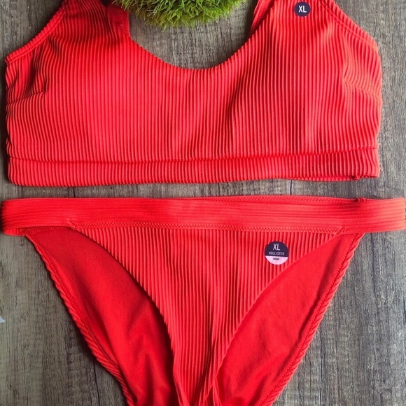 Hollister orange shelf bikini top XL NWT - Picture 2 of 6
